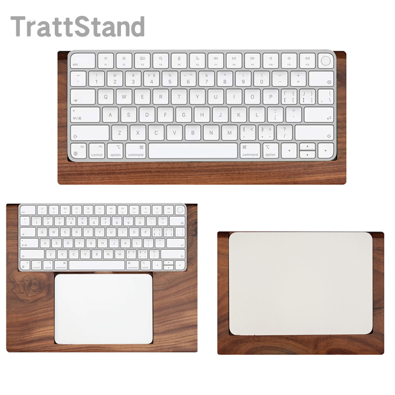 Wrist Rest Pad - 2 in 1 Walnut Solid Wooden
