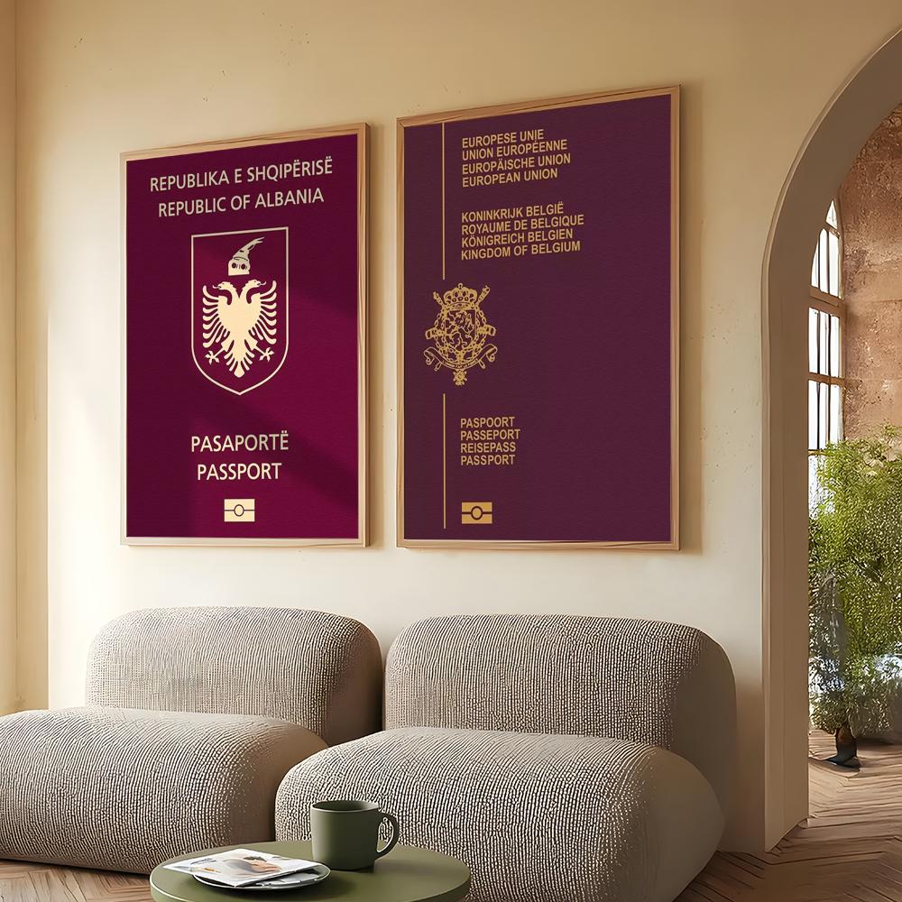 Red-background Passports Poste - Home Office Passport recension och pris
