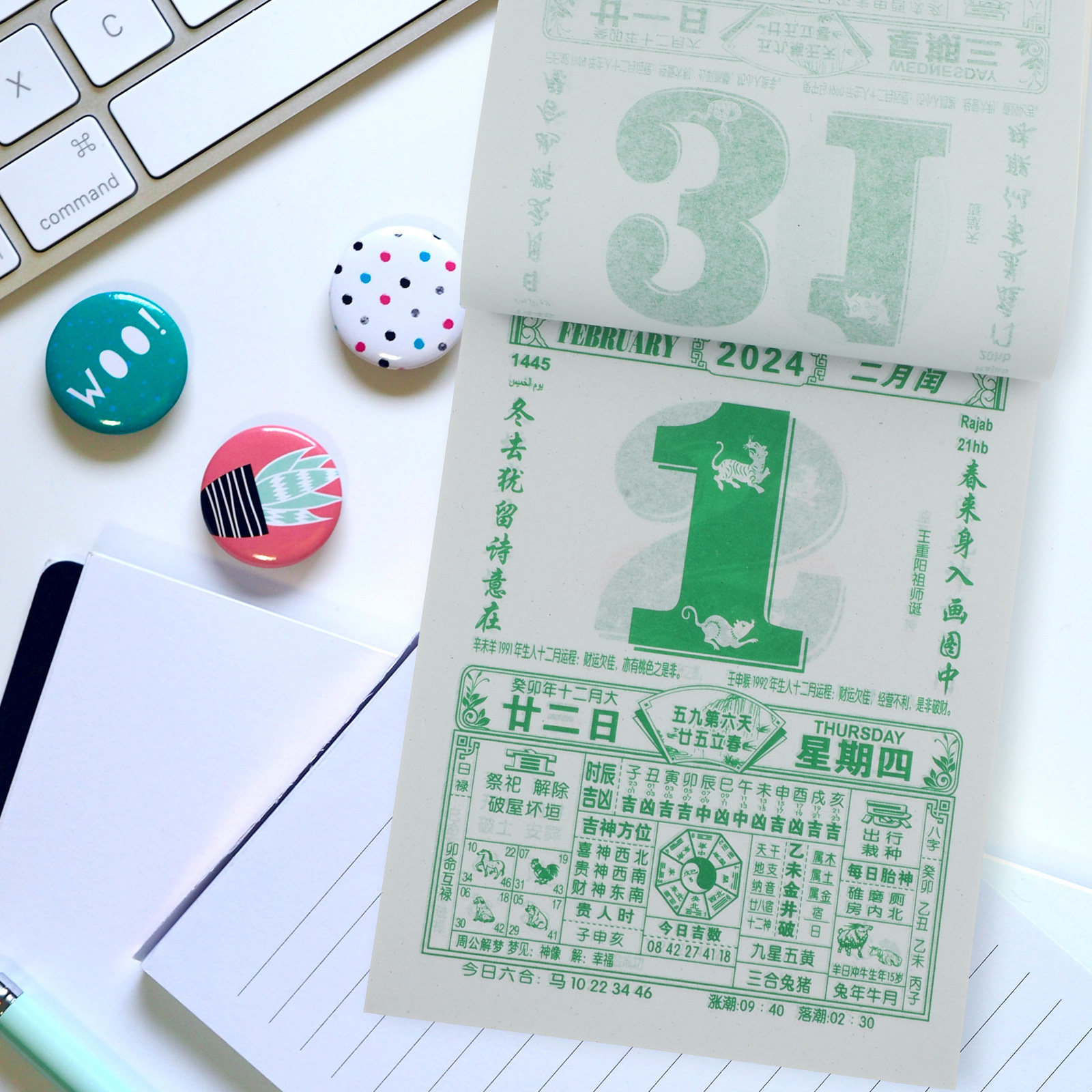 Tearable Hanging 2024 Wall Cal - Home Office 2024 recension och pris
