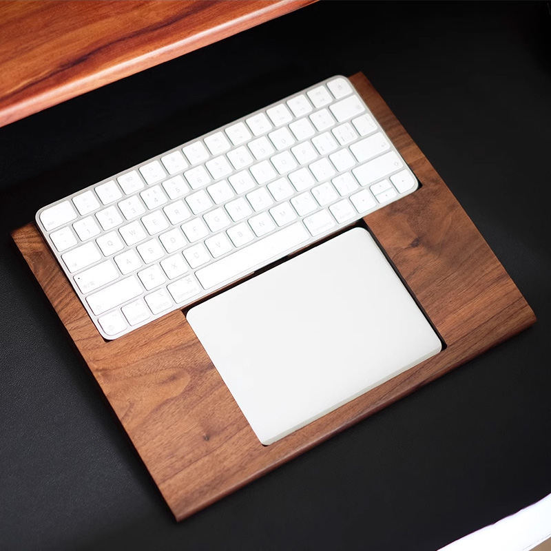 2 in 1 Walnut Solid Wooden Tra - Wrist Rest Pad recension och pris