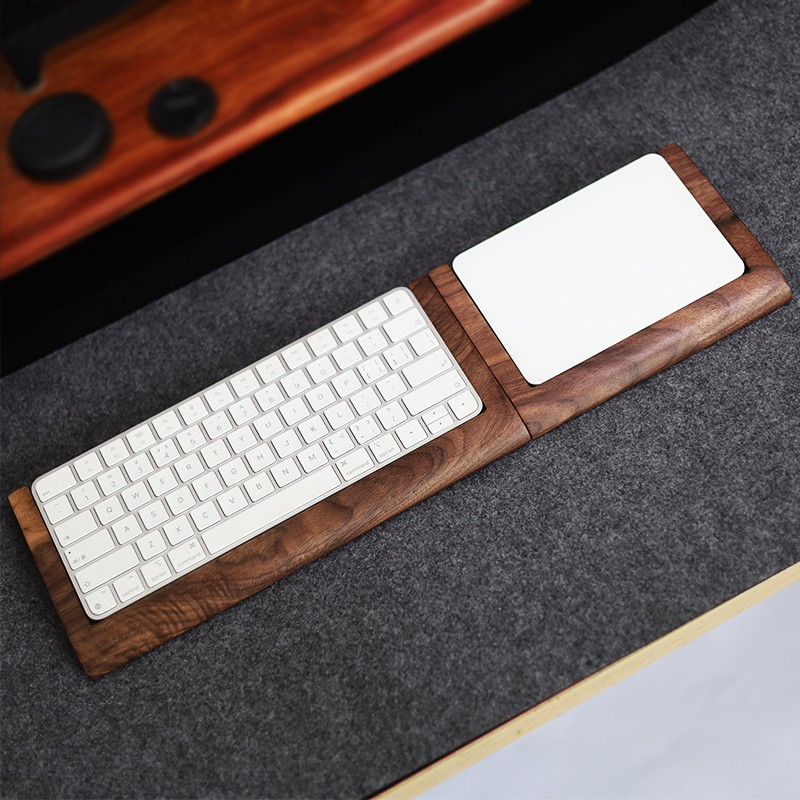 2 in 1 Walnut Solid Wooden Tra - Wrist Rest Pad recension och pris
