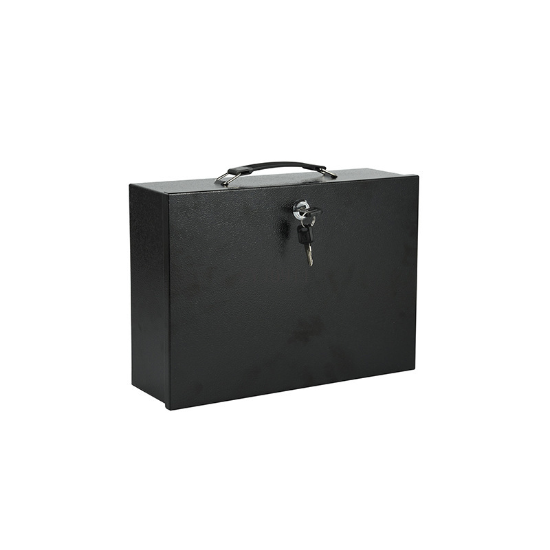 Locked iron box Cash box Docum - Home Office Passport recension och pris