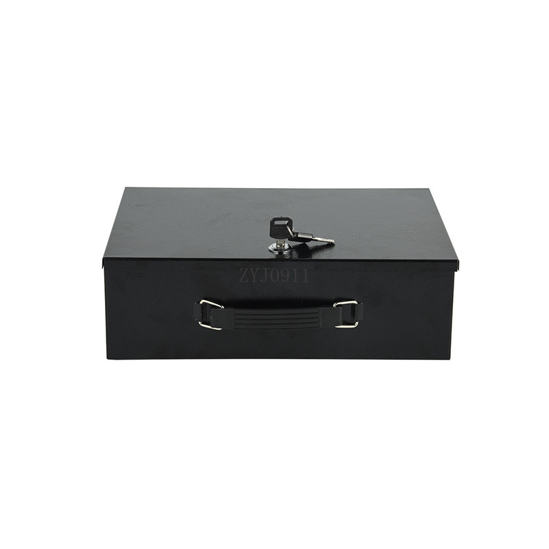Locked iron box Cash box Docum - Home Office Passport recension och pris