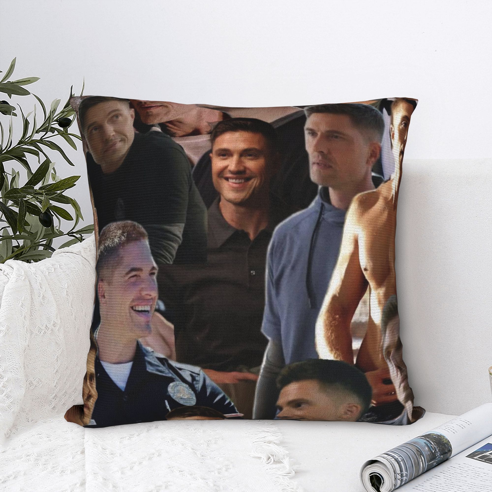 Tim Bradford Collage Pillow Ca - Home Office Tim recension och pris