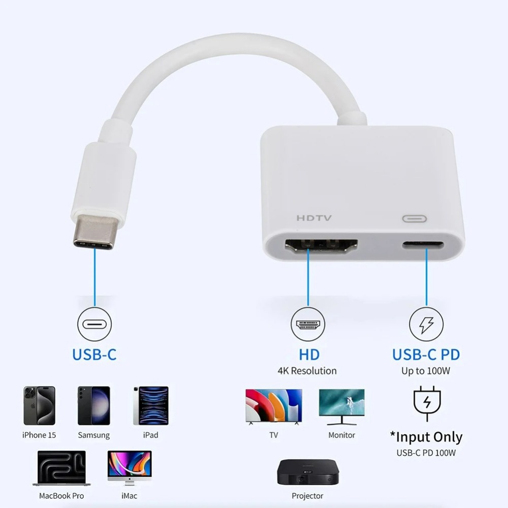 USB-C to HDMI 4K 60Hz 30Hz Con - Home Office Microsoft recension och pris