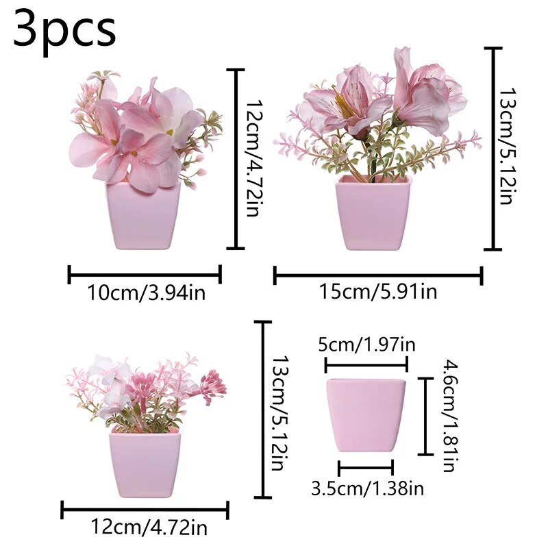 2024 Artificial Flower Potted  - Home Office 2024 recension och pris